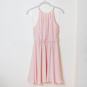 NWOT All in Favor Blouse Chiffon Skater Dress